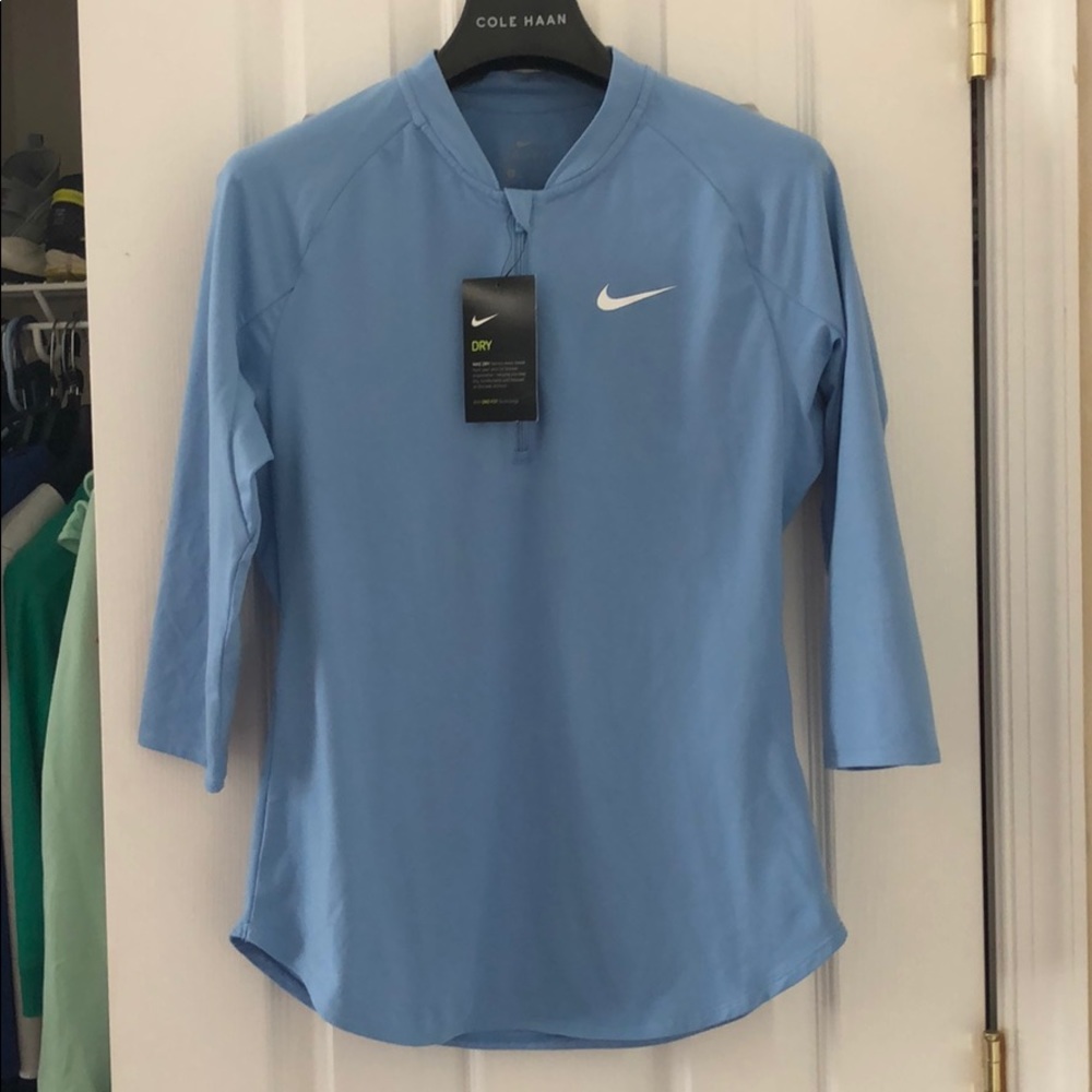 Nike Court 1/4 Zip Pullover Tennis Top Small